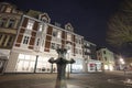 buildings in herten germany in the evening