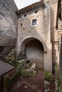 Historic building of Arab Baths in Girona, Catalonia, Spain Royalty Free Stock Photo