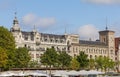 Buildings of the historic part of the city of Zurich along the Limmat river Royalty Free Stock Photo