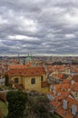 Buildings and Houses comprising the Prague Castle Complex Royalty Free Stock Photo