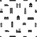 Buildings and houses pattern eps10