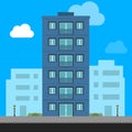 Buildings icon and office icon - Illustration stock illustration