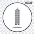 Buildings icons vector isolated on background