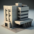 buildings in isometric form. business skyscrapers and office buildings. 3D city planning and development Royalty Free Stock Photo