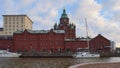 Buildings in the Katajanokka district in Helsinki.