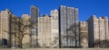 Buildings by Lake Shore Drive in Chicago Royalty Free Stock Photo