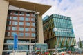 The buildings library and Conservatorium van Amsterdam. Royalty Free Stock Photo