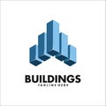 Buildings logo template vector