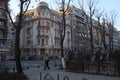 Buildings on Magheru Boulevard in Bucharest