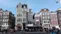 Buildings of the main streets of Amsterdam Royalty Free Stock Photo