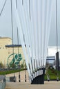 Buildings at Manchester ship canal and Salford dock area in the UK Royalty Free Stock Photo