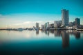 Buildings in Manila Harbor Square Royalty Free Stock Photo