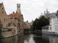 Buildings in the Medieval city of Bruge in Belgium, Europe