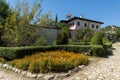 Buildings in medieval Rozhen Monastery of the Nativity of the Mother of God, Bulgaria Royalty Free Stock Photo