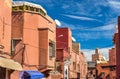 Buildings in Medina of Marrakesh, a UNESCO heritage site in Morocco Royalty Free Stock Photo