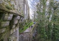 Buildings at the  Mont Saint Michel Normandy France.Church. Royalty Free Stock Photo