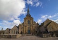 Buildings at the Mont Saint Michel Normandy France.Church.