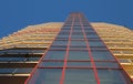 Buildings named `TorrI Faro` Lighthouse towers in the commercial and buisness side of Genoa, Italy Royalty Free Stock Photo