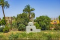 Buildings on the Nile canal near Qena, Egypt Royalty Free Stock Photo