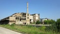 Buildings of old broken and abandoned industries in city of Banja Luka - 16 Royalty Free Stock Photo