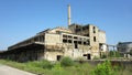 Buildings of old broken and abandoned industries in city of Banja Luka - 17 Royalty Free Stock Photo