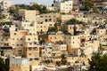 Buildings of old Jerusalem on the slope of Mount of Olives. Israel