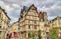 Buildings in the old town of Angers, France