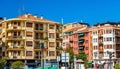Buildings in the old town of Irun - Spain Royalty Free Stock Photo