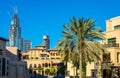 Buildings on the Old Town Island in Dubai Royalty Free Stock Photo