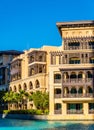 Buildings on the Old Town Island in Dubai Royalty Free Stock Photo