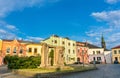 Buildings in the old town of Prerov, Czech Republic