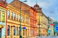 Buildings in the old town of Trebic, Czech Republic