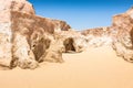 Buildings in Ong Jemel, Tunisia. Ong Jemel is a place near Tozeur, where the movies Star wars Royalty Free Stock Photo