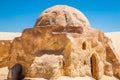 Buildings in Ong Jemel, Tunisia. Ong Jemel is a place near Tozeur, where the movies Star wars Royalty Free Stock Photo