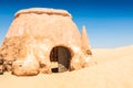 Buildings in Ong Jemel, Tunisia. Ong Jemel is a place near Tozeur, where the movies Star wars Royalty Free Stock Photo
