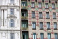 Buildings with ornaments and flowers design on wall Vienna Royalty Free Stock Photo