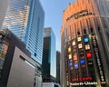 Buildings in Osaka city, Japan. Royalty Free Stock Photo