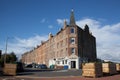 Buildings over looking Portobello Beach, including a Bistro Cafe in Edinburgh, Scotland