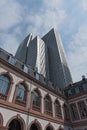 The buildings of the Palais Thurn and Taxis in the city center of Frankfurt, Germany