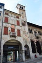 Buildings on Piazza Marcantonio Flaminio Vittorio Veneto Italy Royalty Free Stock Photo