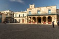 Buildings in Plaza de la Catedral in Old Havana, Cuba Royalty Free Stock Photo