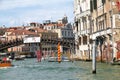 Buildings and Ponte dell'Accademia in Venice, Italy Royalty Free Stock Photo