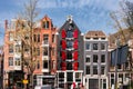 Buildings in Prinsengracht Royalty Free Stock Photo