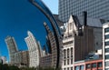 Buildings reflection in a Chicago Cloud Gate Bean