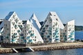 Buildings of the residential complex `Isbjerget` Iceberg in Aarhus in Denmark