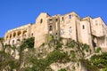 Buildings on the rock in Tropea town Royalty Free Stock Photo