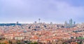 Buildings with roofs in Ankara, Panoramic city view, Ankara Turkey Royalty Free Stock Photo