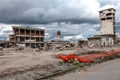 Buildings in ruins. Royalty Free Stock Photo