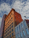 Buildings on Salisbury St in Downtown Raleigh North Carolina Royalty Free Stock Photo
