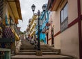 Buildings of Santa Ana Hill and its 444 stairs to the top - Guayaquil, Ecuador